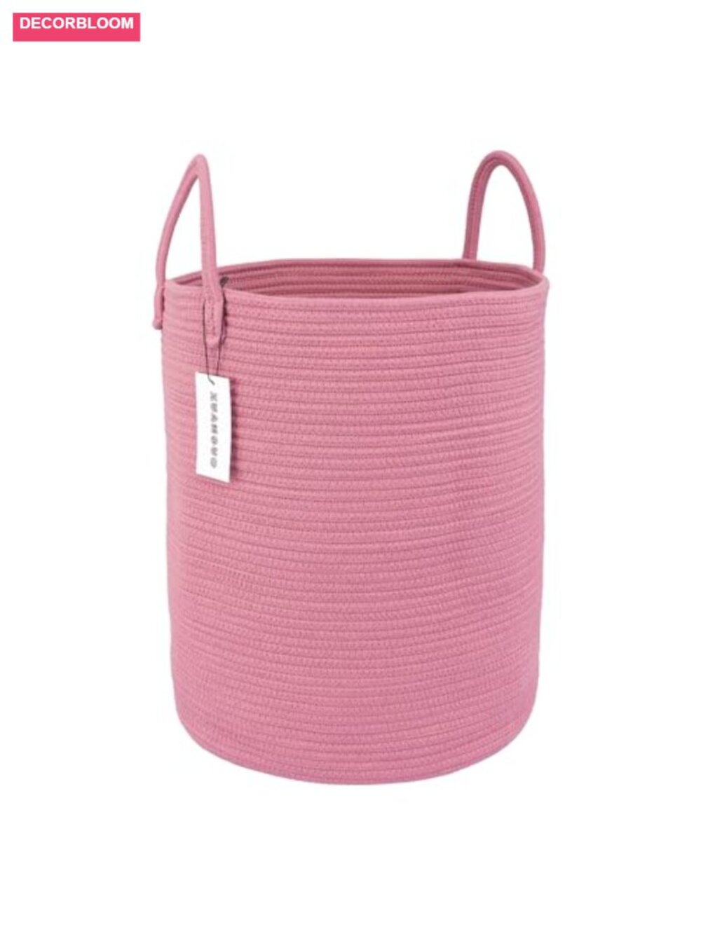 Cotton Rope Woven Storage Basket Laundry Hamper with Handles for Blankets Toys